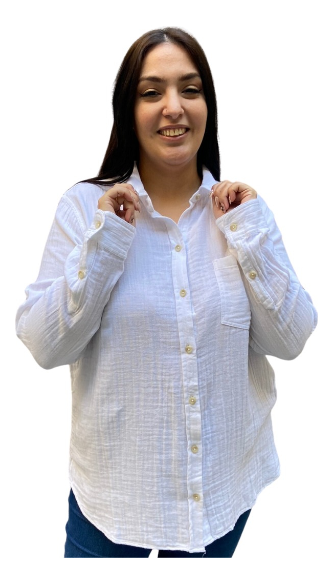 Camisa Blusa Mujer Talles Grandes Algodón Importado Premium - Imagen 29
