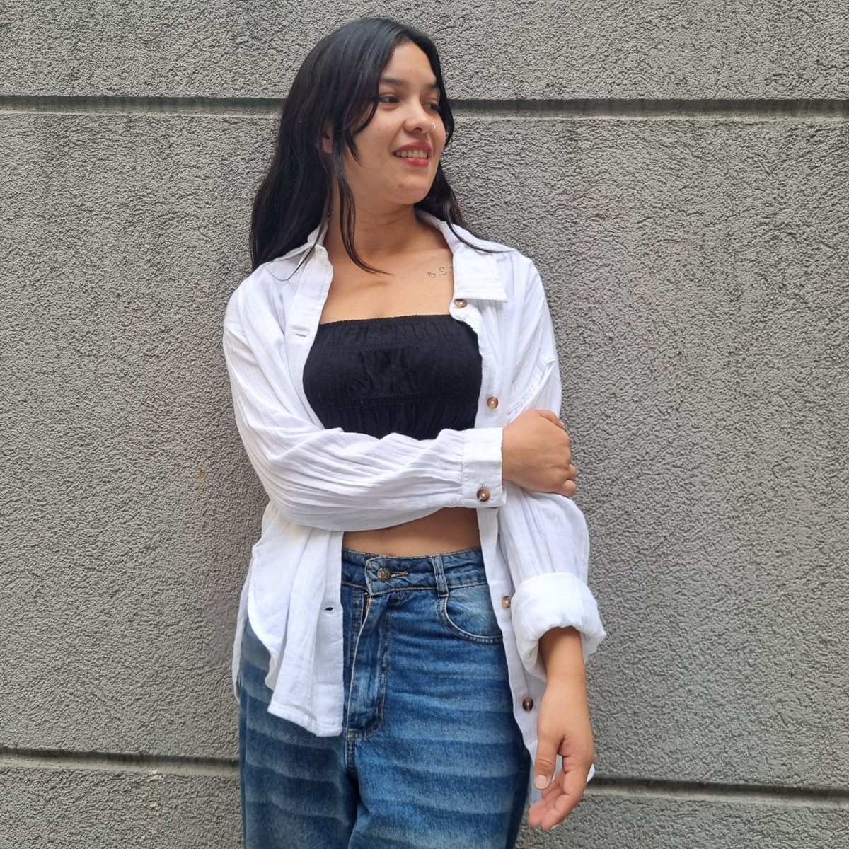 Camisa Blusa Mujer Talles Grandes Algodón Importado Premium - Imagen 4