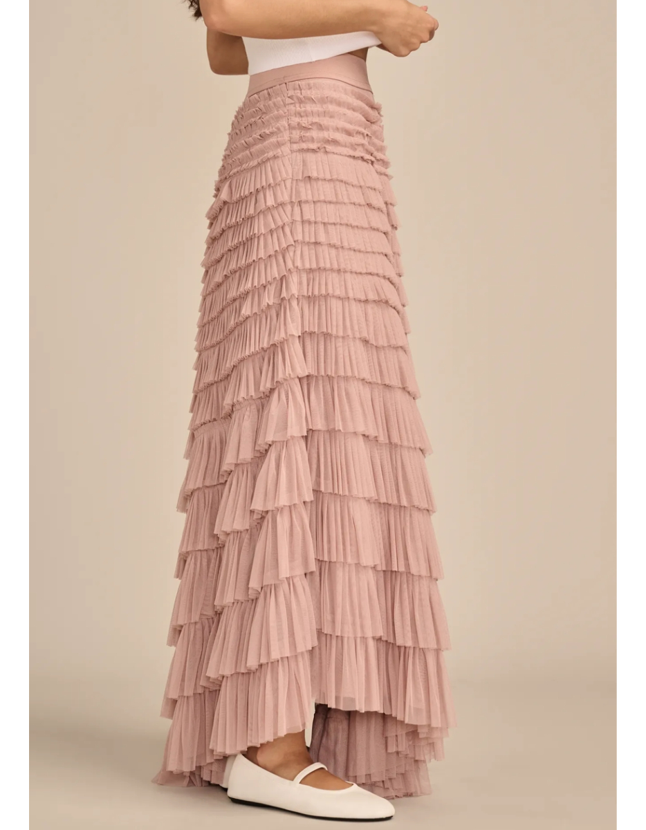 Pollera Falda Lucky Brand Escalonada Volado Tul Importado - Imagen 9