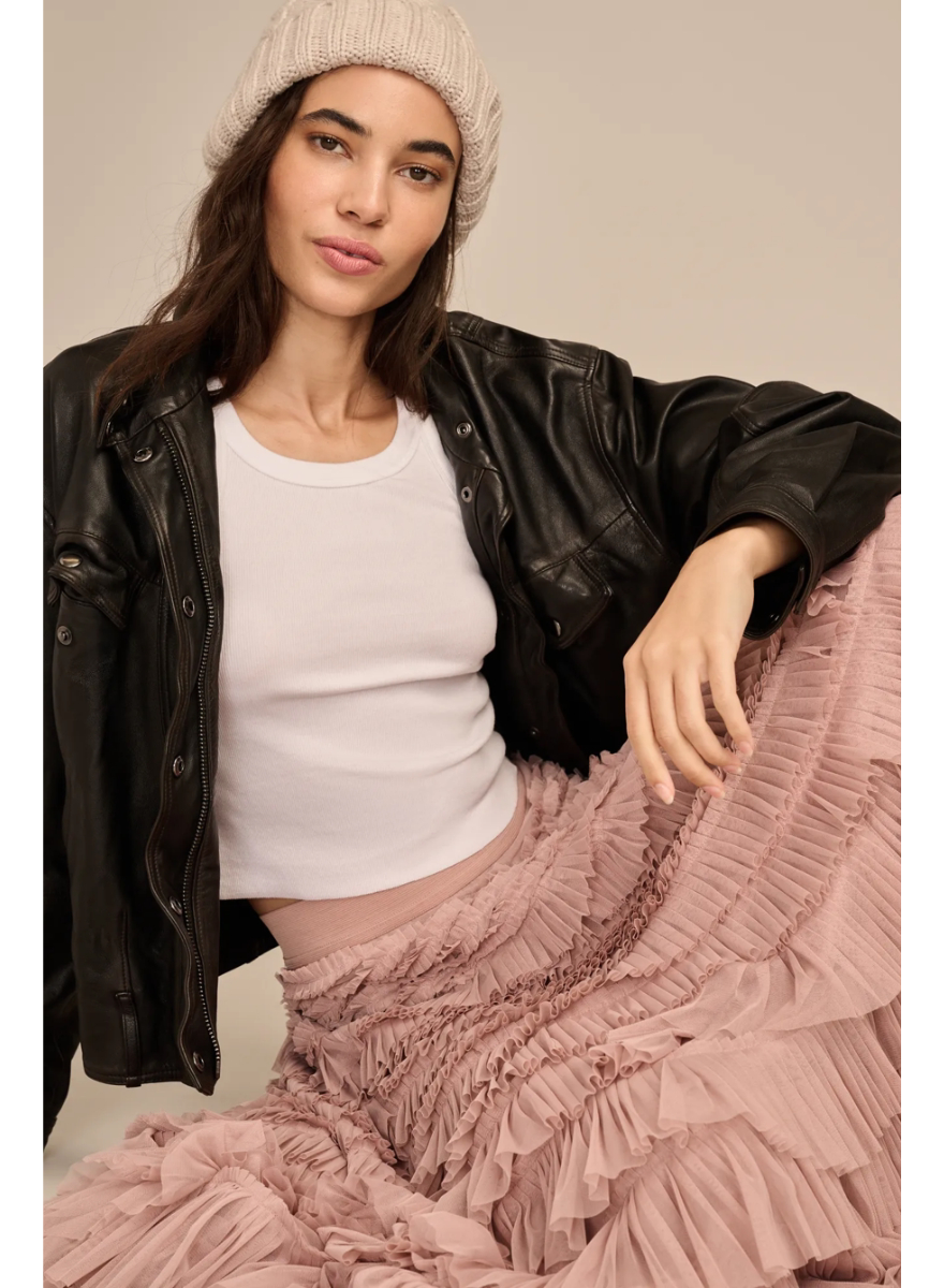 Pollera Falda Lucky Brand Escalonada Volado Tul Importado - Imagen 7