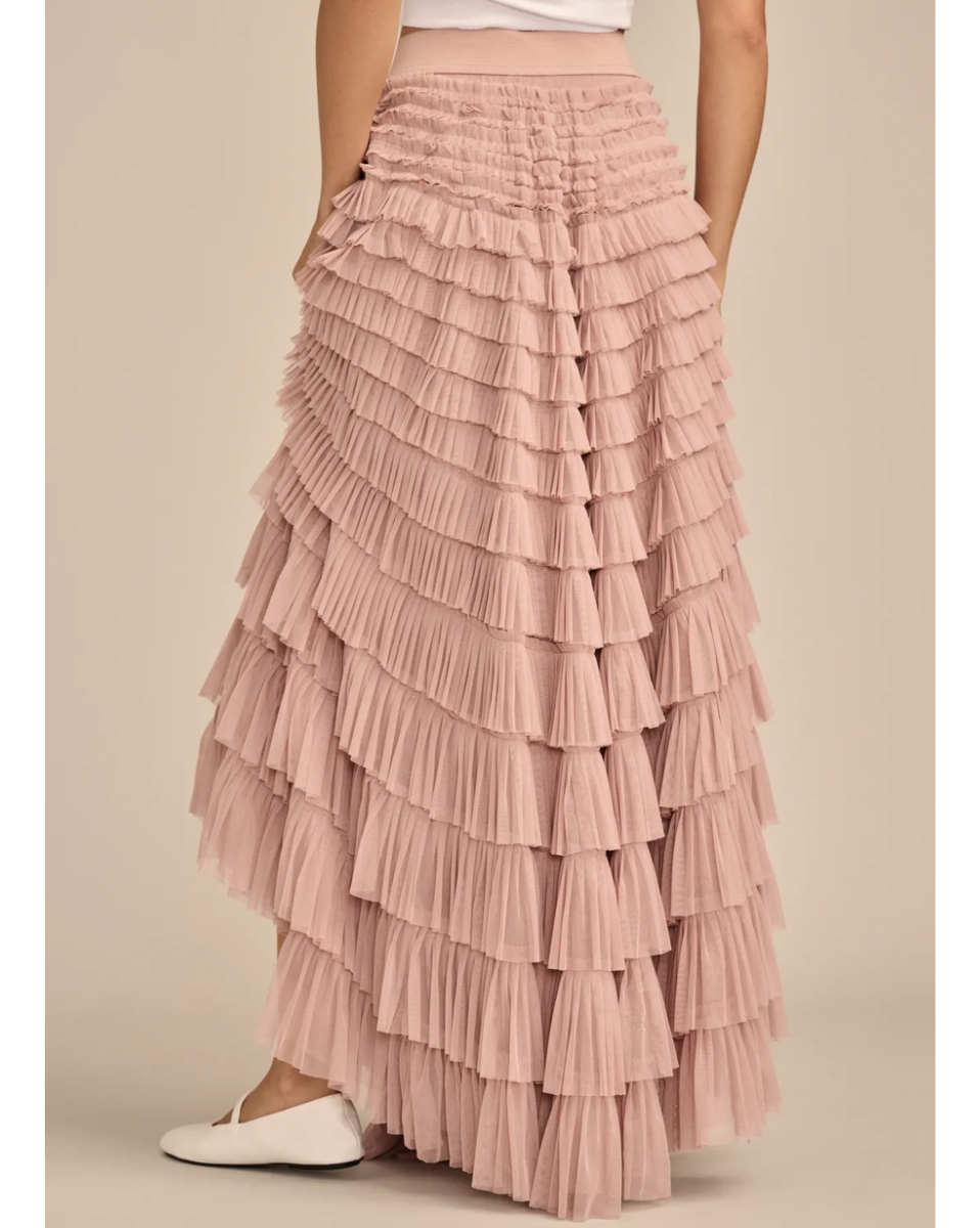 Pollera Falda Lucky Brand Escalonada Volado Tul Importado - Imagen 10