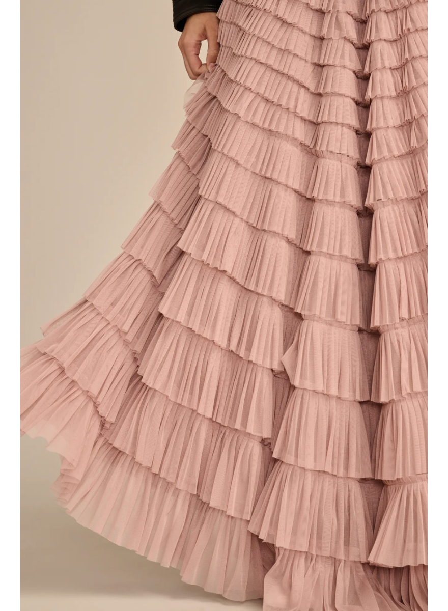 Pollera Falda Lucky Brand Escalonada Volado Tul Importado - Imagen 8