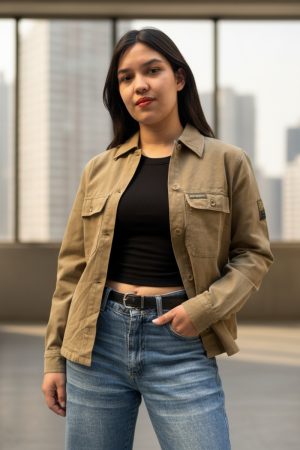 Campera Super Dry Abotonada Bordada Algodon 100% Importada