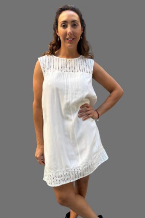 Vestido Woman Corto Sm Detalle Calado Mujer Verano Importado