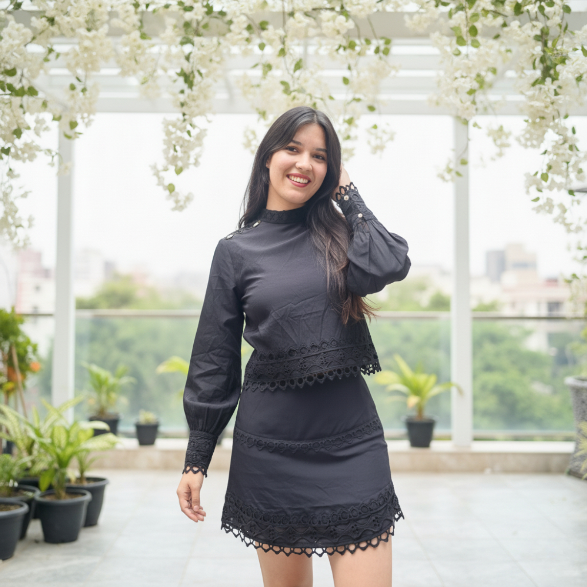 Conjunto Nikkie Pollera Falda+top Calada Short Interno - Imagen 7