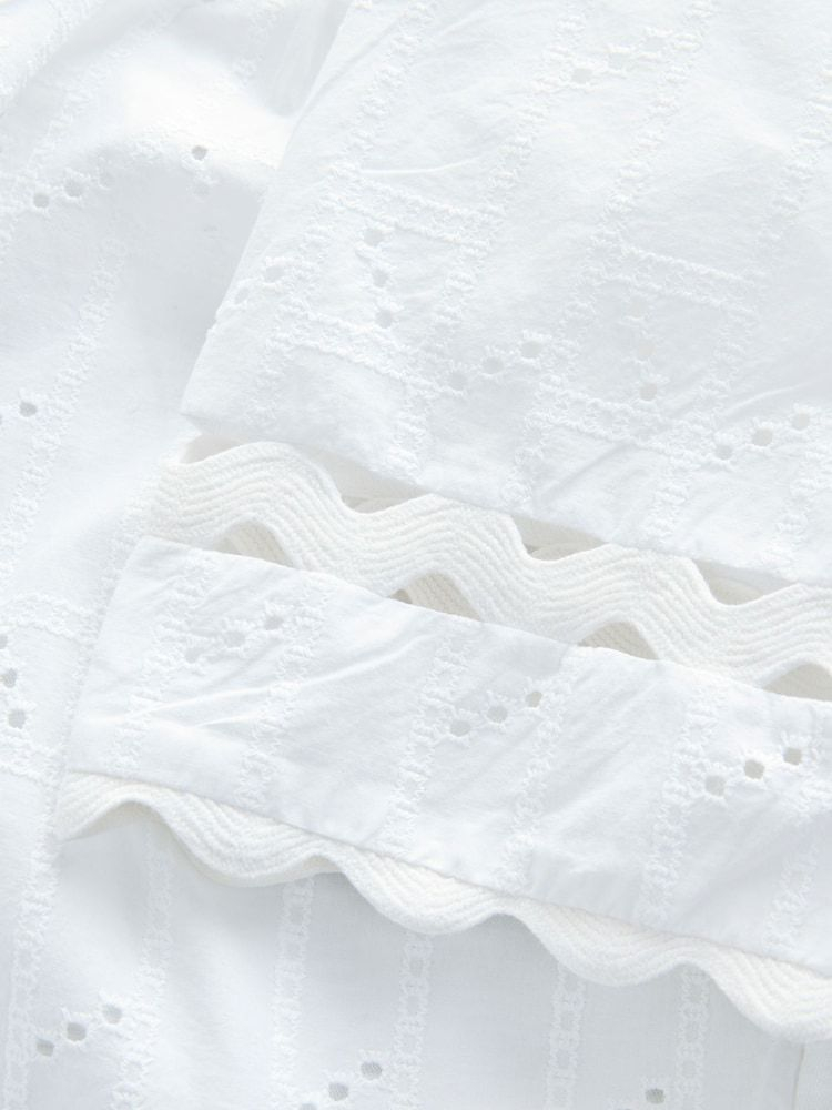 Blusa Next Manga Corta Broderie Algodon 100% Mujer Importado - Imagen 10