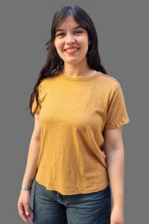 Remera Free People Manga Corta Talle Unico Algodon 100%