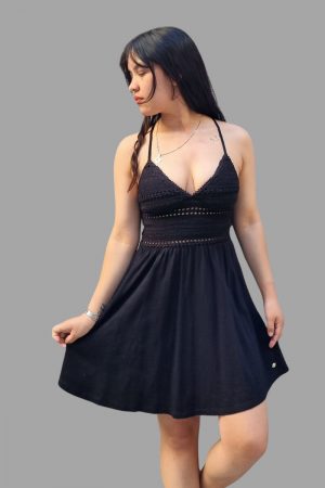 Vestido Super Dry Corto Elastizado Tiritas Verano Importado